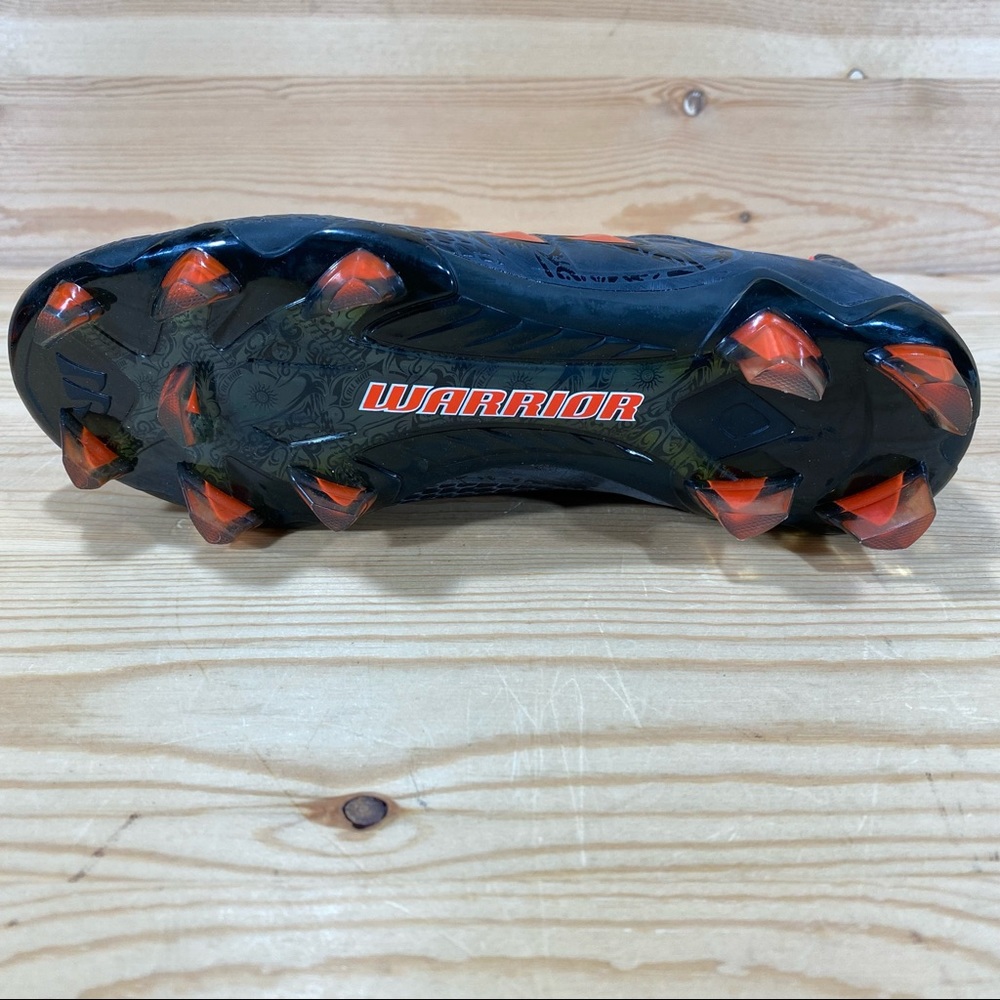 NIB Warrior Youth Skreamer Soccer Lacrosse Field Hockey Cleat  Black/Orange - Picture 4 of 8
